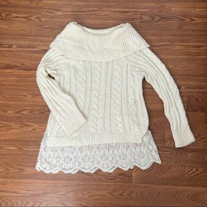 Off shoulder sweater